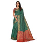 Green Woven Banarasi Silk Saree