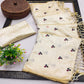 Cream Floral Embroidered Silk Saree