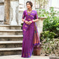 Purple Woven Art Silk Paithani Saree