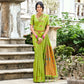 Parrot Green Woven Art Silk Paithani Saree