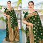 Green Floral Woven Banarasi Silk Saree