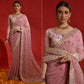 Pink Sequins Embroidered Georgette Saree