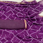 Purple Bandhani Printed Georgette Saree