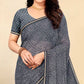 Grey Bandhani Printed Chiffon Saree