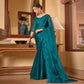 Morpich Sequins With Embroidered Chiffon Saree