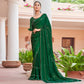 Green Swarovski Work Georgette Saree