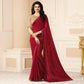 Maroon Swarovski Work Art Silk Saree