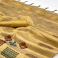 Golden Woven Art Silk Saree With Digital Print