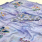 Lavender Floral Digital Printed Georgette Saree