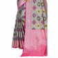 Grey Woven Banarasi Silk Saree