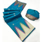 Rama Blue Floral Woven Art Silk Saree