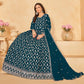 Morpich Floral Embroidered Georgette Semi Stitched Anarkali Suit