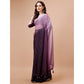 Wine Zari Woven Chiffon Saree