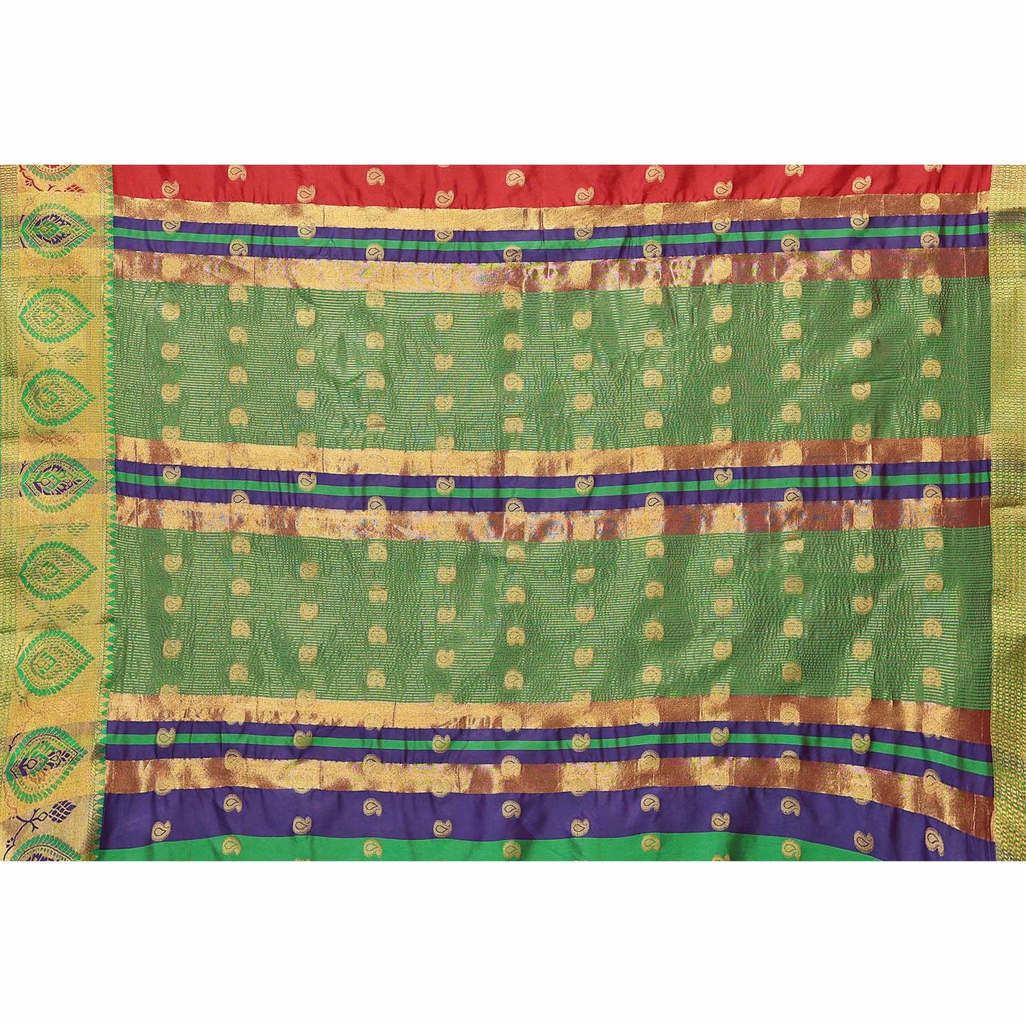 Red Woven Banarasi Silk Saree