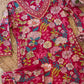 Blossom Charm: Premium Quality Reyon Base Mill Print Kurta Afghani Pant with Full Dupatta Set