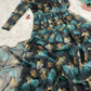 New Arrivals Enchanting Organza Taby Silk Gown with Digital Print