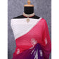 Pink & Purple Sequins Embroidered Georgette Saree