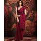 Maroon Embroidered Art Silk Saree