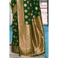 Green Floral Woven Banarasi Silk Saree