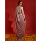 Pink Sequins Embroidered Georgette Saree