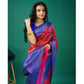 Rani Pink Zari Woven Banarasi Silk Saree With Tassels