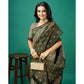 Pista Green Zari Woven Banarasi Silk Saree With Tassels