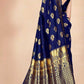 Banarasi Silk Traditional Saree in Blue with Weaving Work-1711545