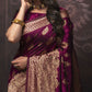 Art Silk Traditional Saree in Purple and Violet with Weaving Work-1734590