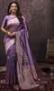 Silk Traditional Saree in Purple and Violet with Weaving Work-1734597