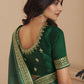 Art Silk Traditional Saree in Green with Embroidered Work-1812389