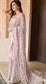 Georgette Reception Saree in Pink and Majenta with Sequence Work-1873463