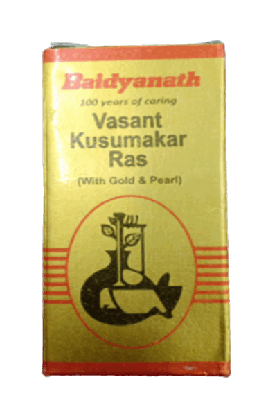 Baidyanath Basant / Vasant Kusumakar Ras with Gold and Pearl