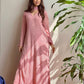 Pink Luxurious Georgette Embroidered Ensemble With Dupatta