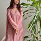 Pink Luxurious Georgette Embroidered Ensemble With Dupatta