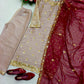 Pink Elegant Top-Palazzo With Dupatta Set