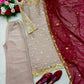 Pink Elegant Top-Palazzo With Dupatta Set