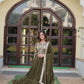 Green Floral Fantasy Gown-Dupatta Collection