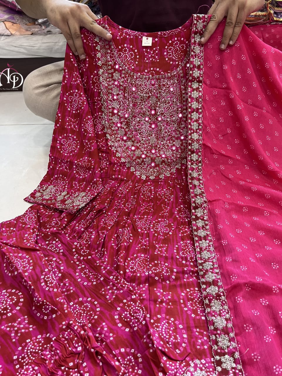 Sophisticated Pink Rayon Sharara Set: Intricate Heavy Mirror Embroidery Elegance