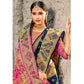 Alluring Navy Blue Coloured Woven Festive Wear Banarasi Silk Saree