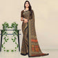 Black Bandhani Printed Chiffon Saree