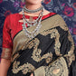 Black Zari Woven Art Silk Saree