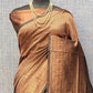 Brown & Coffee Woven Banarasi Silk Saree