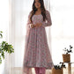 Luxurious Floral Chiffon Anarkali Set