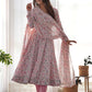 Luxurious Floral Chiffon Anarkali Set