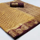 Demanding Beige Coloured Festive Wear Woven Art Silk Saree