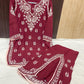 Maroon Elegance in Motion Side Cut Gharara With Short Kurti