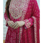 Sophisticated Pink Rayon Sharara Set: Intricate Heavy Mirror Embroidery Elegance