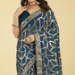 Morpich Sequins Work Georgette Saree