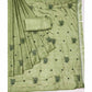 Green Floral Embroidered Art Silk Saree