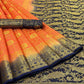 Orange Woven Banarasi Silk Saree